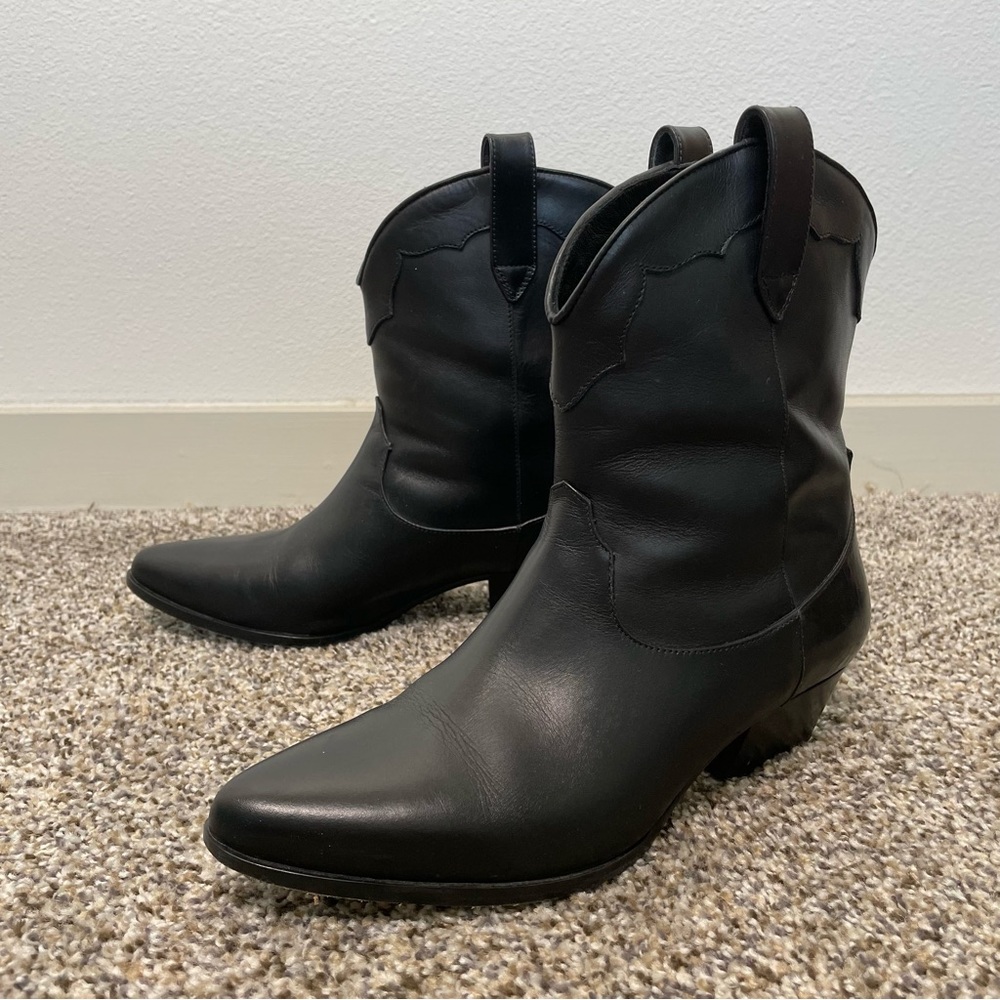 Grigiarancio | Cowboy Style Leather Italian Boots